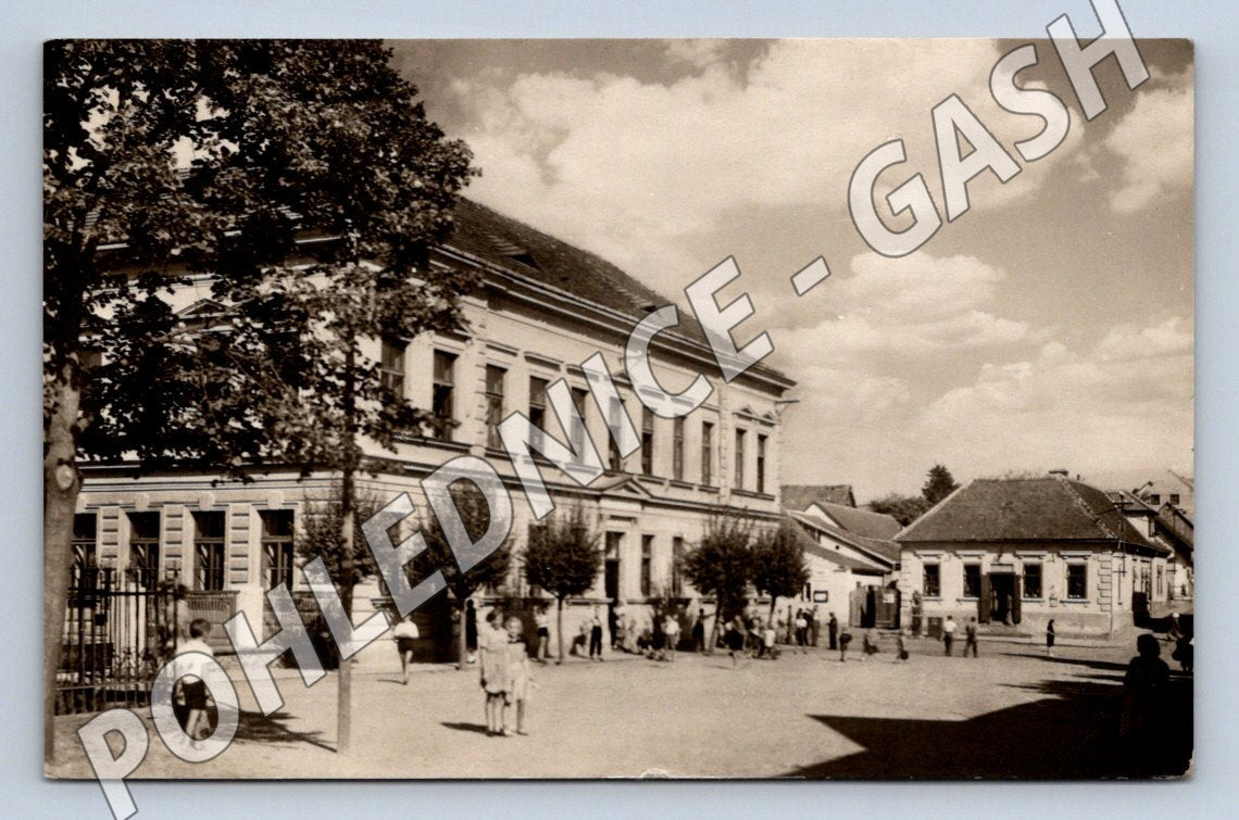 Pohlednice Stříbrná Skalice škola PP (M2070)