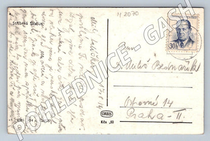 Pohlednice Stříbrná Skalice škola PP (M2070)