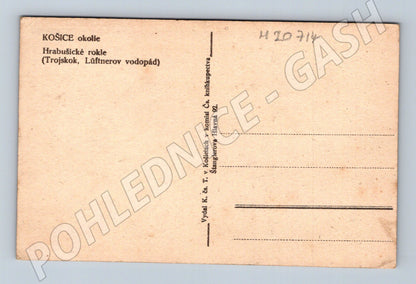 Pohlednice Hrabušické rokliny Trojskok Košice (M20714)