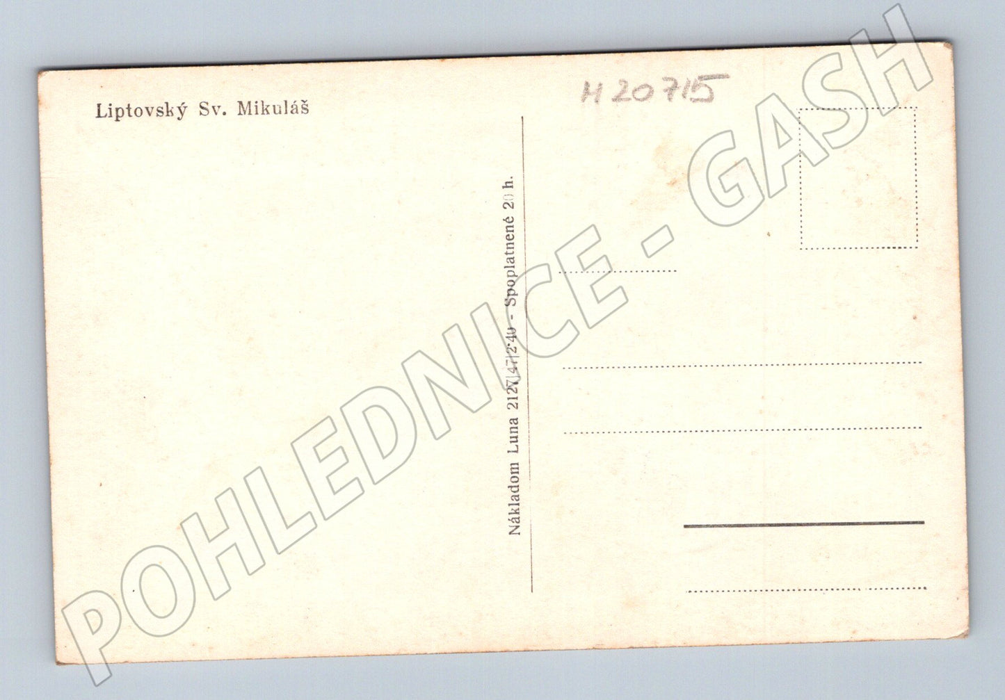 Pohlednice Liptovský Sv Mikuláš (M20715)