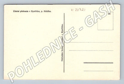 Pohlednice Bystřička údolní přehrada Morava (M2072)