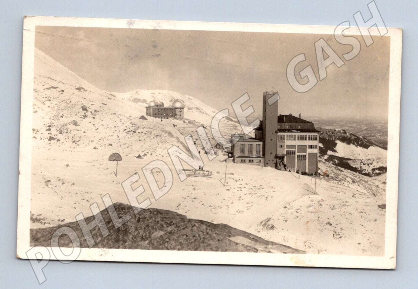 Pohlednice Skalnaté pleso hotel Encián hvězdárna (M20739)