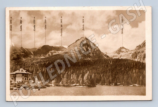 Pohlednice Štrbské Pleso Kriváň panorama (M20748)