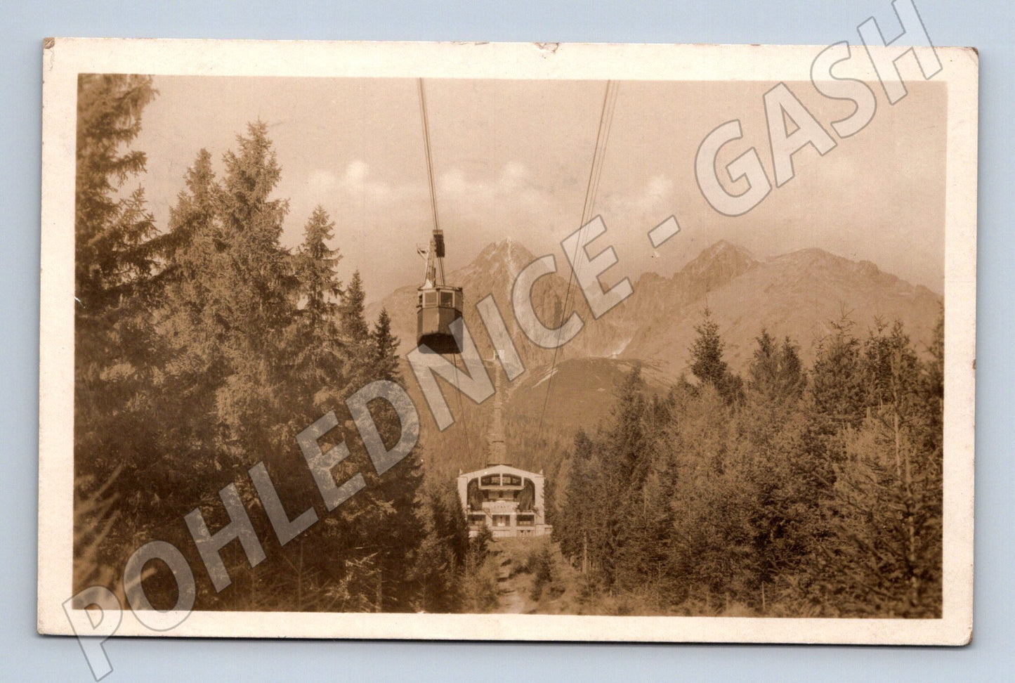 Pohlednice lanovka Lomnický štít 1962 (M20760)