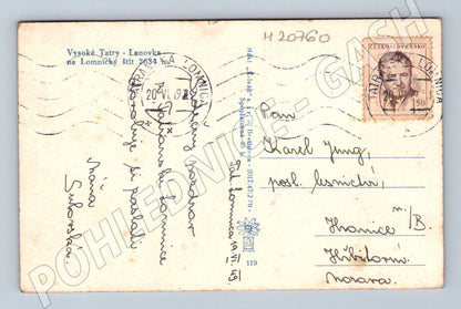 Pohlednice lanovka Lomnický štít 1962 (M20760)