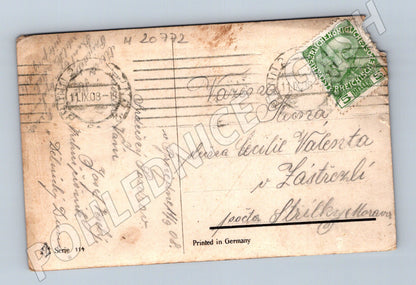 Pohlednice společenský pár Rakousko Uhersko 1908 (M20772)