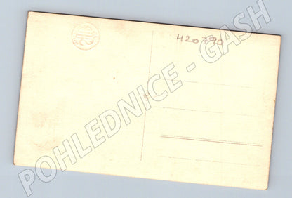 Pohlednice portrét herečky černobílá 30–50 léta (M20790)