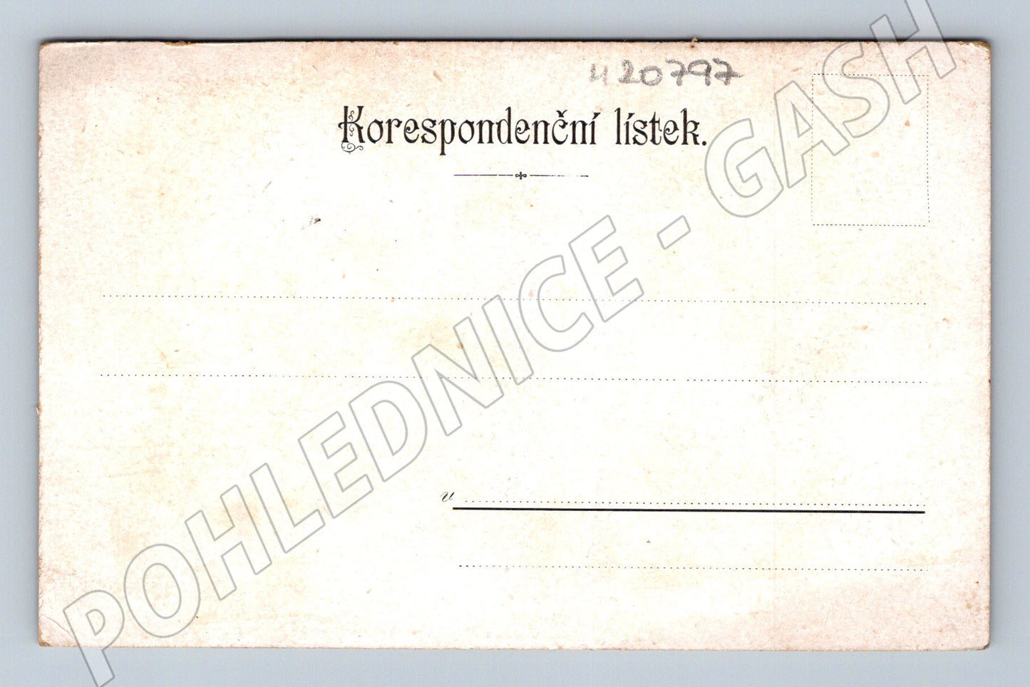Pohlednice portrét mladého muže korespondenční lístek (M20797)