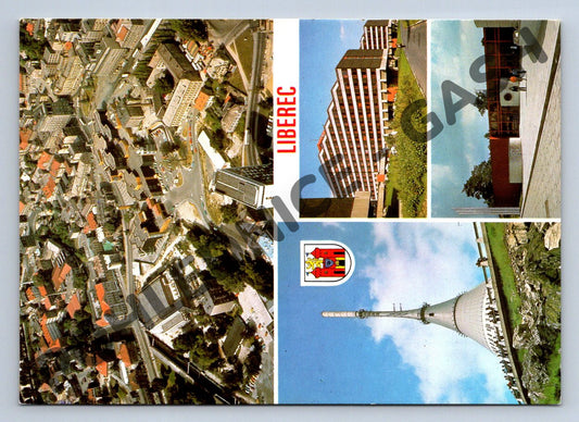 Pohlednice Liberec – víceobrázková pohlednice, Ještěd (M208)