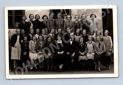 Pohlednice školní třída 1936/37 (M20815)