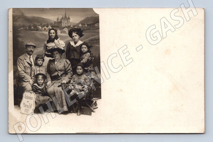 Pohlednice Mariazell rodina 1909 (M20879)