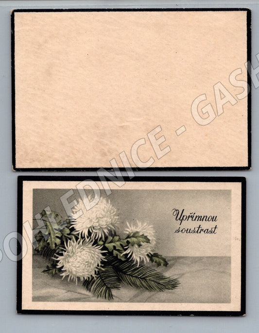 Pohlednice Upřímnou soustrast s obálkou (M20892)