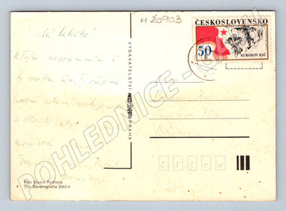 Pohlednice MDŽ narcisy razítko (M20903)