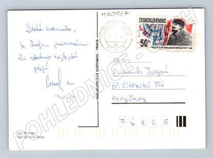 Pohlednice květiny 1989 (M20927)