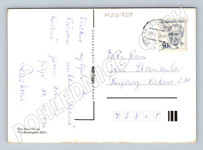 Pohlednice srdečné přání květiny 1975 (M20929)