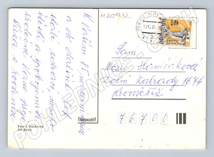Pohlednice růže srdečné přání 1985 (M20932)