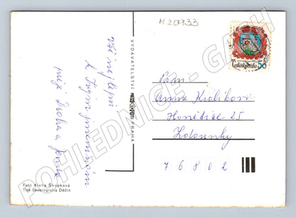 Pohlednice květiny ve váze přání (M20933)
