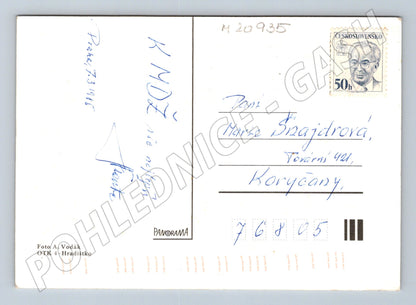 Pohlednice MDŽ růže 1985 (M20935)