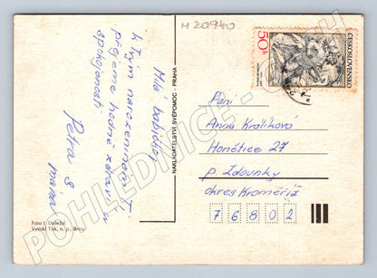 Pohlednice srdečné přání květiny (M20940)