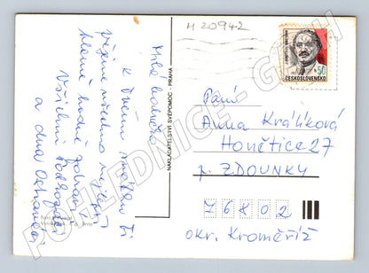 Pohlednice srdečné přání květiny (M20942)