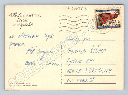 Pohlednice květiny Orbis 1973 (M20963)