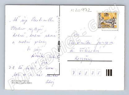 Pohlednice růže (M20972)