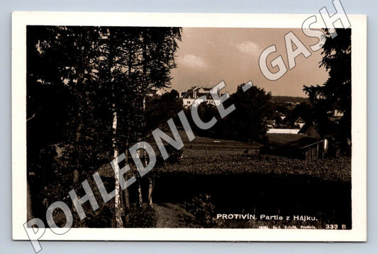 Pohlednice Protivín partie z Hájku ČSR 1939 (M2099)