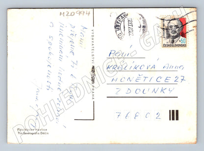 Pohlednice červené růže 1982 (M20994)
