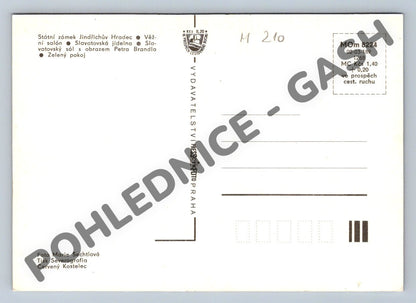 Pohlednice Zámek Jindřichův Hradec, interiéry (M210)