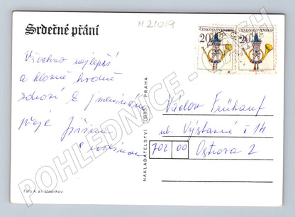 Pohlednice žluté růže Orbis (M21019)