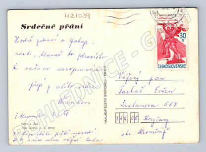 Pohlednice květiny narozeniny 1948 (M21039)