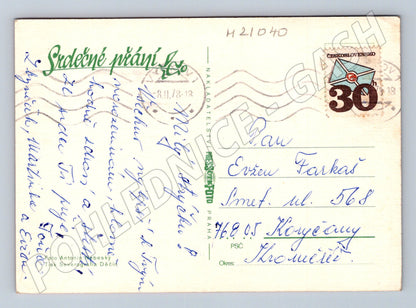 Pohlednice květiny 1978 (M21040)