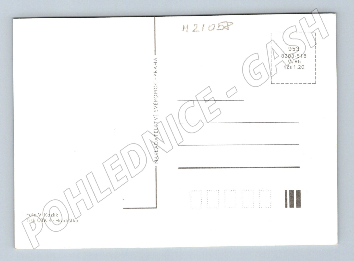 Pohlednice růže Svépomoc Praha 1985 (M21058)