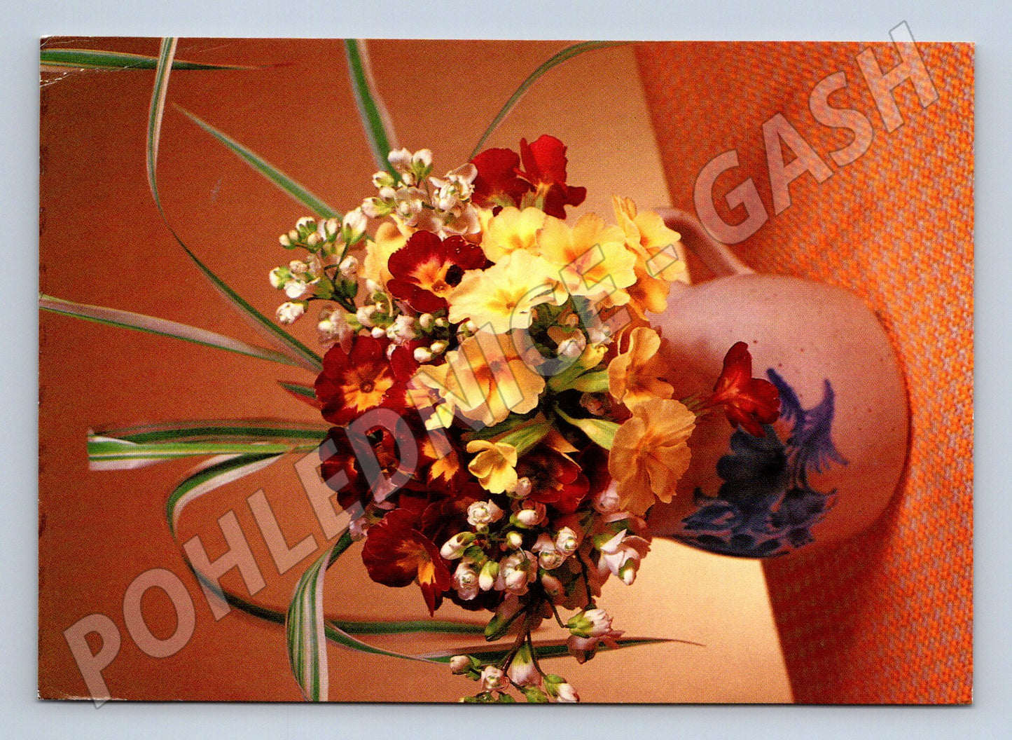 Pohlednice květiny 1987 (M21071)