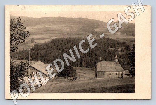 Pohlednice Orlické hory Horská bouda Panorama ve Dříši 1925 (M2109)