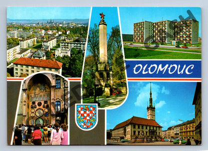 Pohlednice Olomouc – památky, radnice, orloj (M211)