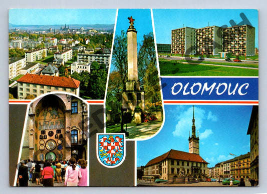 Pohlednice Olomouc – památky, radnice, orloj (M211)