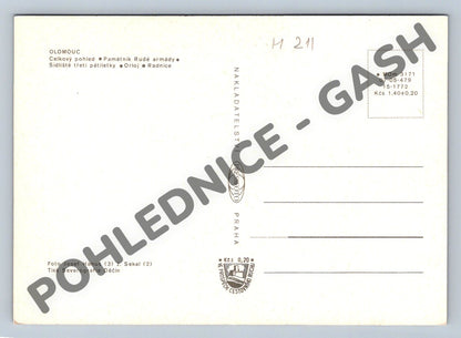 Pohlednice Olomouc – památky, radnice, orloj (M211)