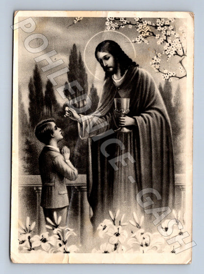 Pohlednice Ježíš Kristus dítě 1952 (M21100)