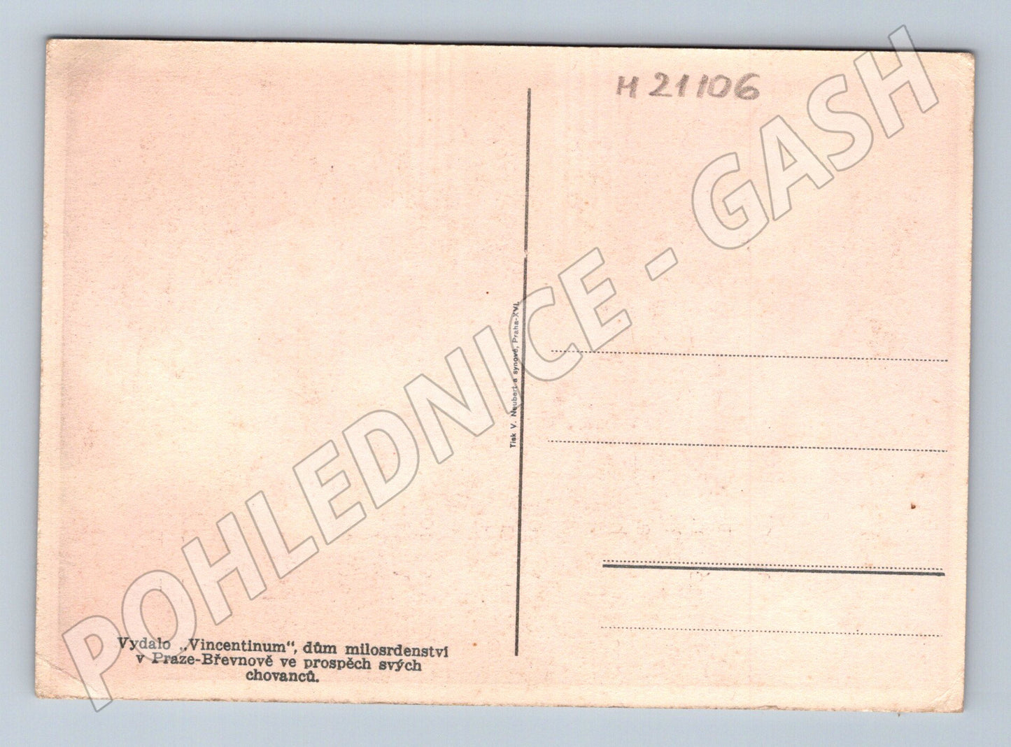 Pohlednice vlčí máky Vincentinum (M21106)