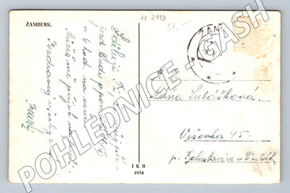 Pohlednice Žamberk 1934 (M2113)