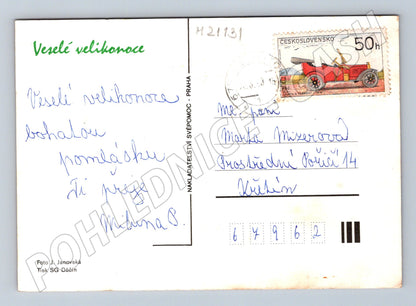 Pohlednice velikonoční kraslice vajíčka (M21131)