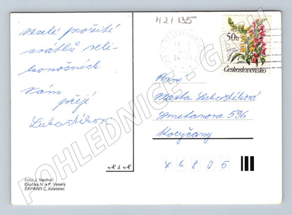 Pohlednice velikonoční kraslice 1982 prošlá (M21135)
