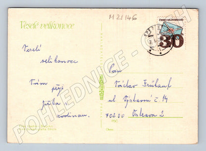Pohlednice velikonoční příroda 1970 (M21146)