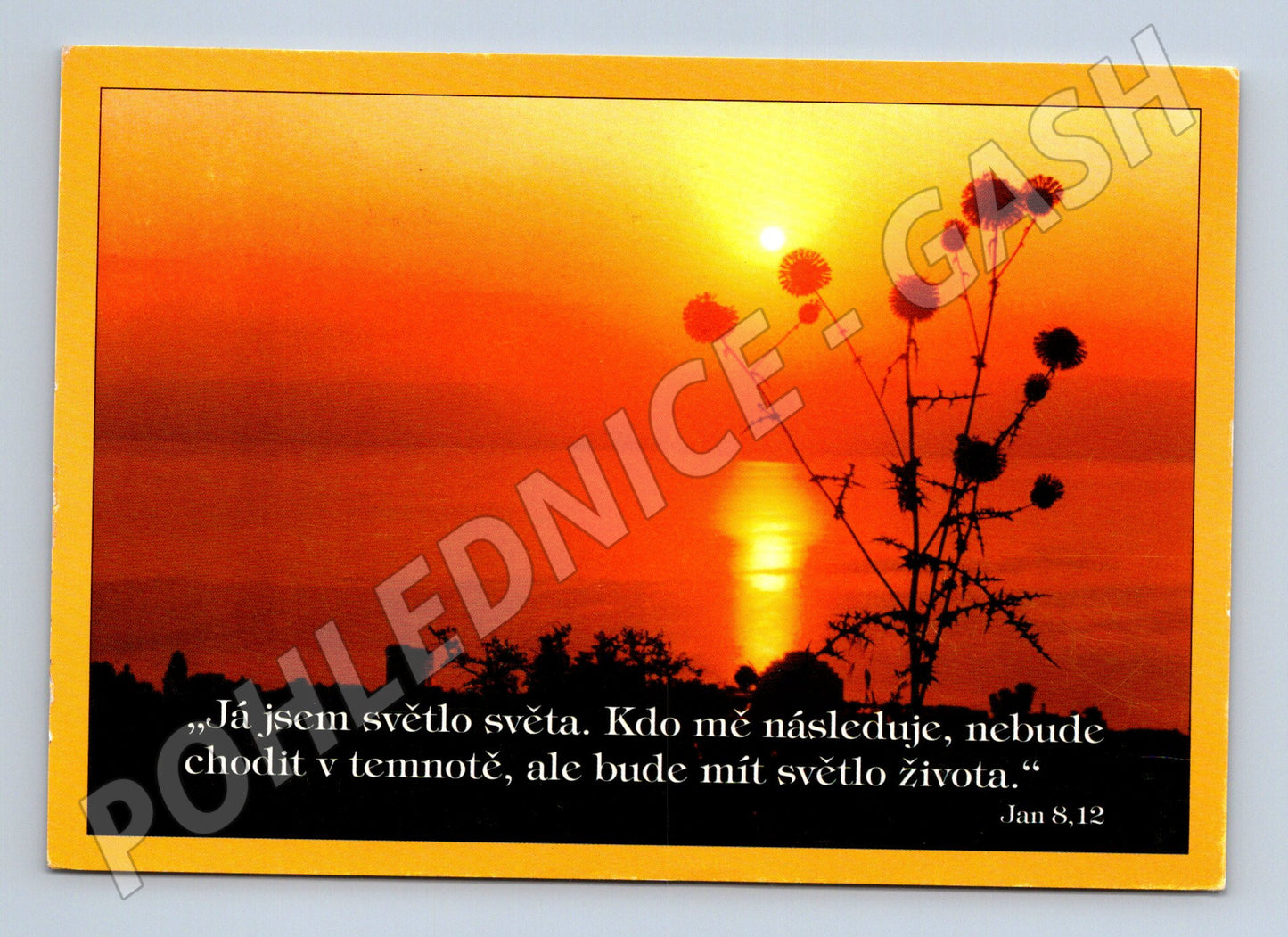 Pohlednice velikonoční západ slunce citát Bible (M21165)