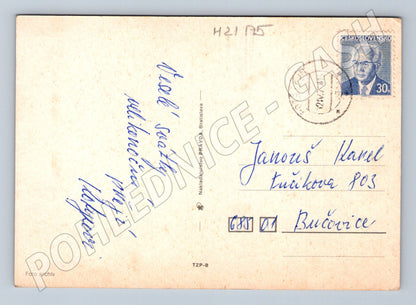 Pohlednice velikonoční kraslice pomlázka 1962 (M21175)