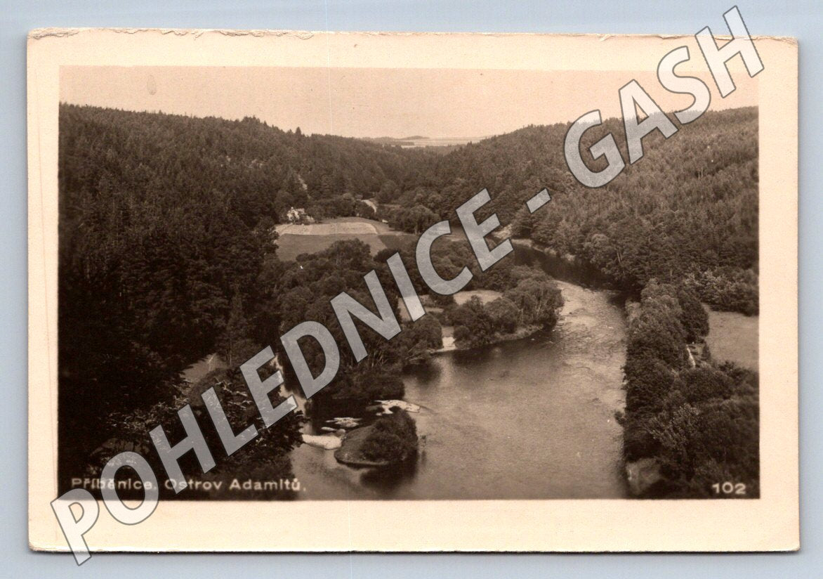 Pohlednice Příběnice Ostrov Adamitů ČR (M2121)