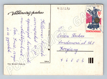 Pohlednice velikonoční kraslice pomlázka etnografie (M21210)
