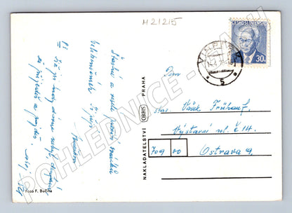 Pohlednice velikonoční kraslice lidový motiv 1976 (M21215)