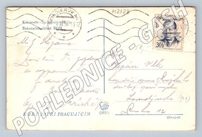 Pohlednice Krkonoše Špindlerův Mlýn zimní zn ČSR 1951 (M2124)